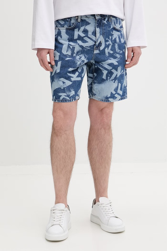 Karl Lagerfeld Jeans szorty męskie jeansowe niebieski B2M10140