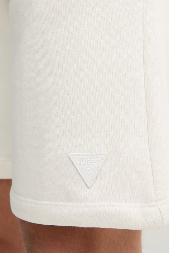 Guess szorty dresowe męskie bawełniane beżowy M6GD12.K3020