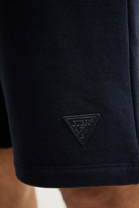 Guess szorty dresowe męskie bawełniane granatowy M6GD12.K3020