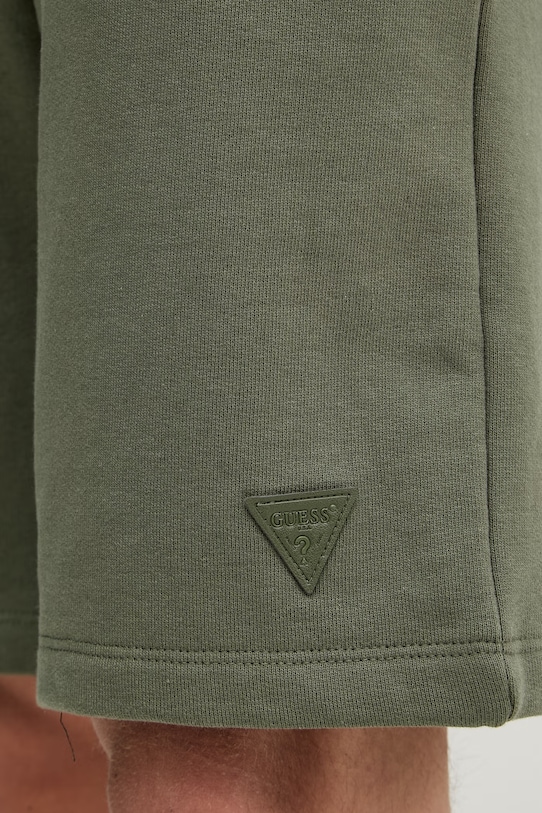 Guess teplákové šortky pánske bavlnené zelená M6GD12.K3020