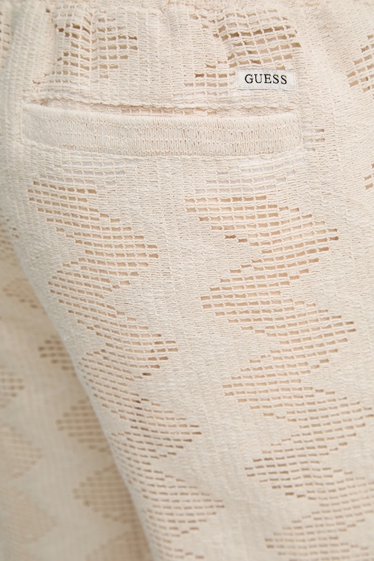 Guess σορτς Ανδρικά openwork LATTICE μπεζ M6GD29.K3237