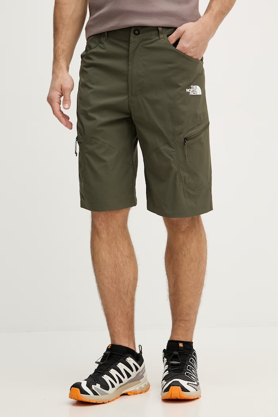 The North Face σορτς πεζοπορίας Ανδρικά EXPLORATION πράσινο NF0A8FU921L1