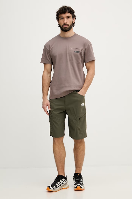 The North Face σορτς πεζοπορίας Ανδρικά EXPLORATION NF0A8FU921L1 πράσινο SS26