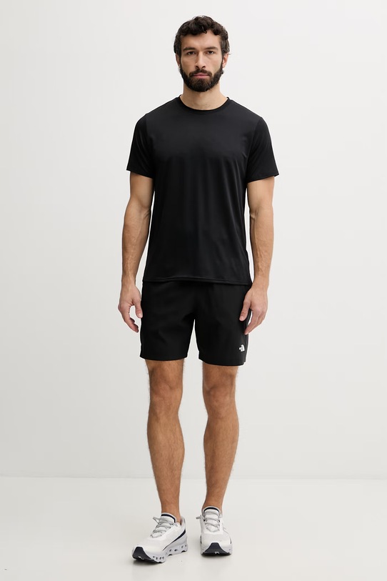 The North Face szorty sportowe męskie 24/7 color block NF0A8BEQKT01 czarny SS26