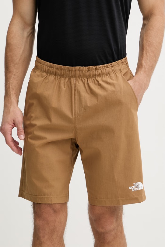The North Face szorty sportowe męskie bawełniane z elastanem brązowy NF0A8BTC1731