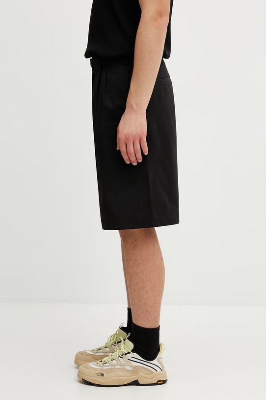 Our Legacy Ponte szorty bawełniane męskie M2264PSB czarny SS26