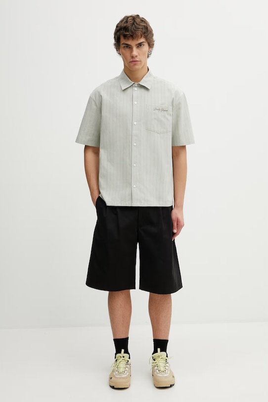 Our Legacy Ponte szorty bawełniane męskie czarny M2264PSB