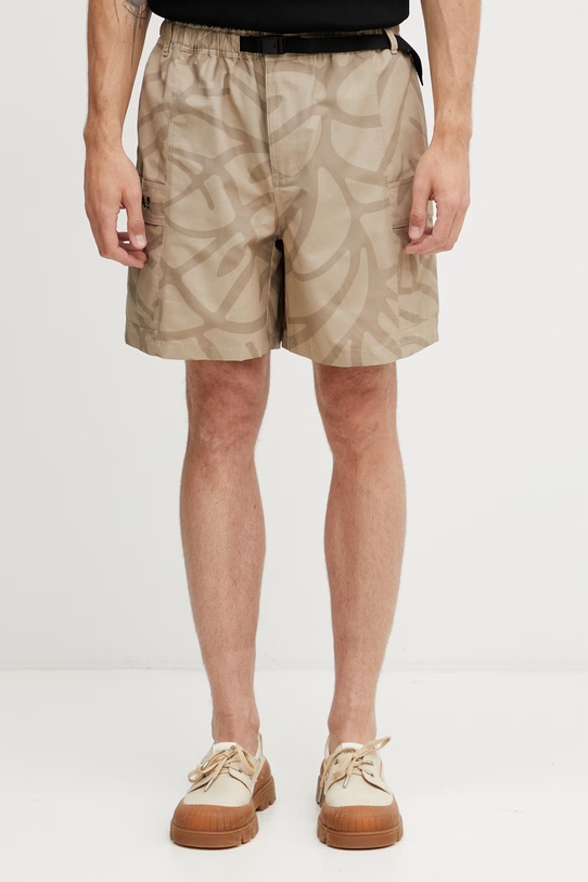 by Parra A Forest szorty cargo męskie z bawełną beżowy 55245