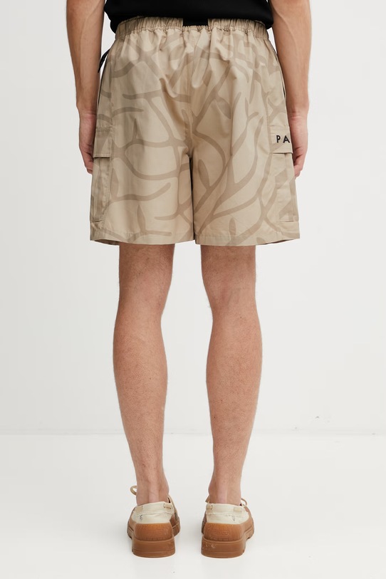 Odzież by Parra A Forest szorty cargo męskie z bawełną 55245 beżowy