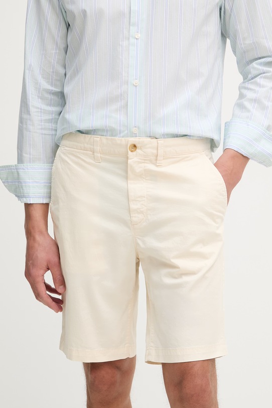 Gant szorty męskie bawełniane z elastanem beżowy 205640