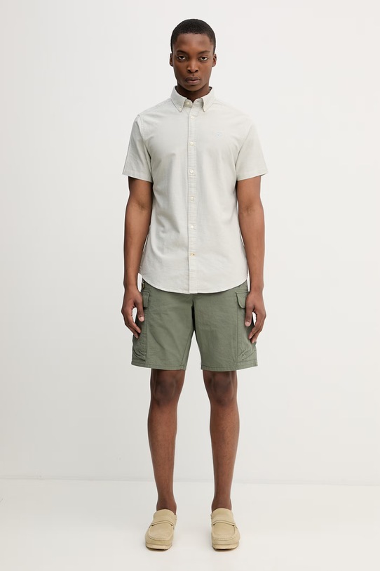 Barbour MST0076OL52 szorty cargo bawełniane męskie zielony MST0076OL52