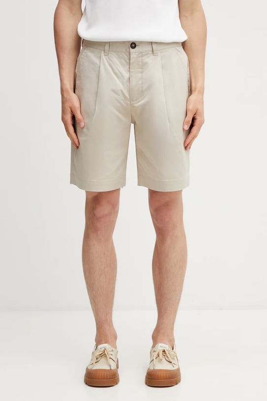 Barbour MST0078BE12 szorty bawełniane z elastanem męskie Mordey Chino beżowy MST0078BE12