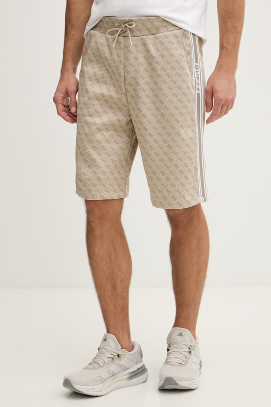 Guess szorty męskie PARIMO beżowy Z6GD12.K3220