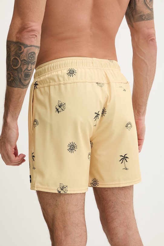 Odzież Rip Curl szorty kąpielowe męskie SESSIONS VOLLEY 0EKMBO żółty
