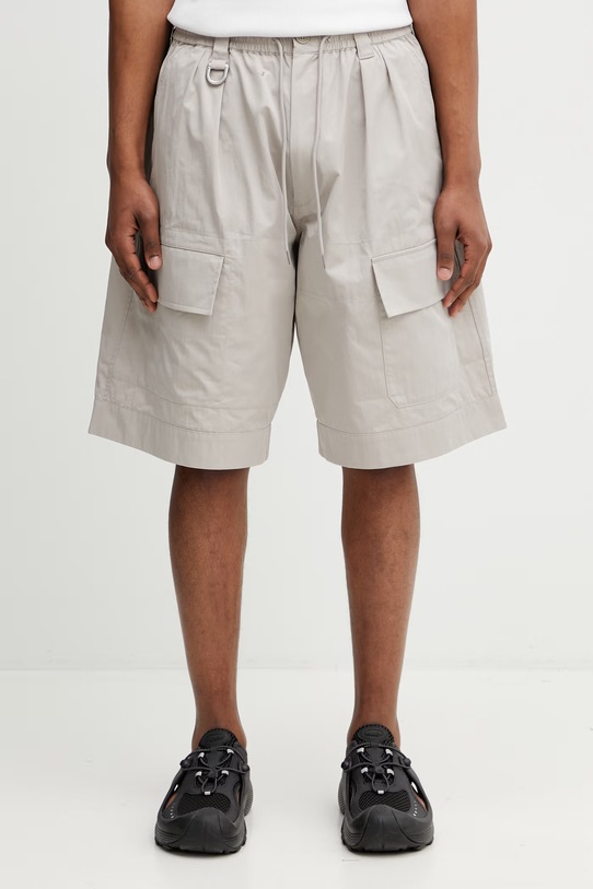 Y-3 M WL SHORTS szorty z bawełną męskie beżowy KS5118.