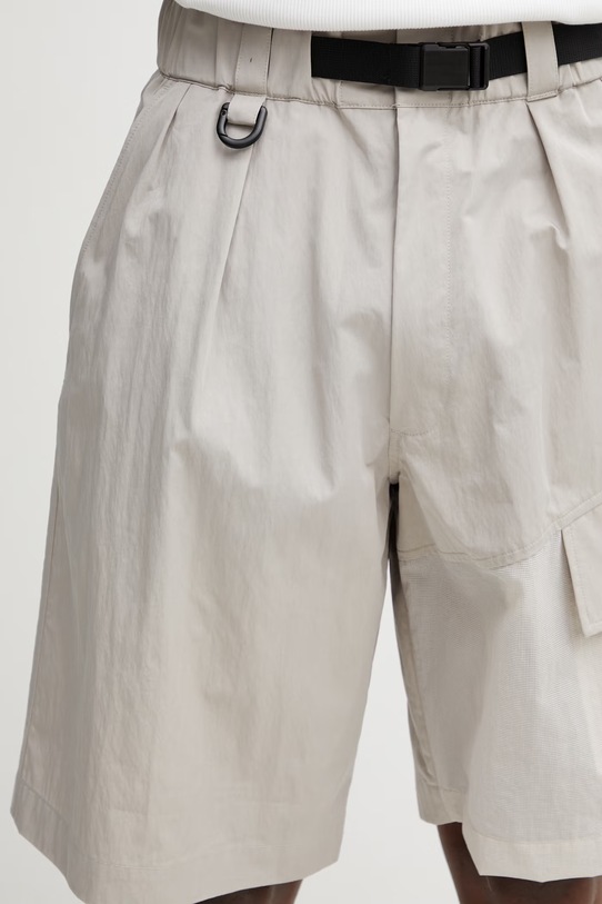 Y-3 UT SHORTS szorty z bawełną męskie beżowy KS5229.