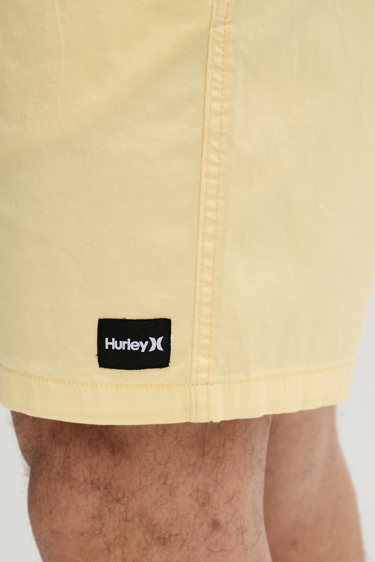 Hurley szorty męskie bawełniane z elastanem ICON żółty MWEU00009