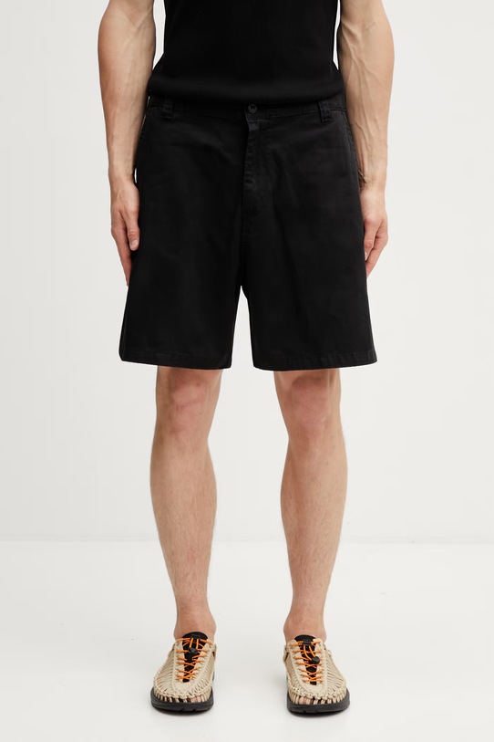 Carhartt WIP Brady Short šortky bavlnené pánske čierna I036503.8906