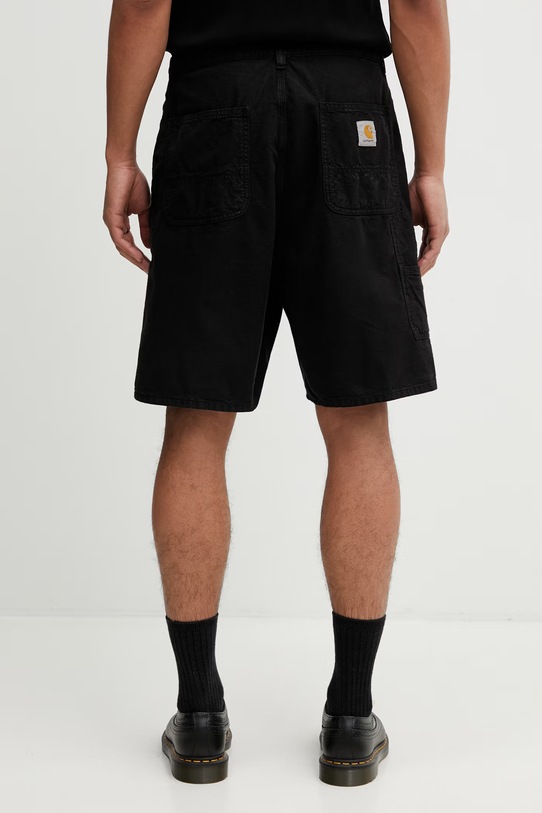 Odzież Carhartt WIP Walter Single Knee Short szorty cargo bawełniane męskie I036491.89GD czarny