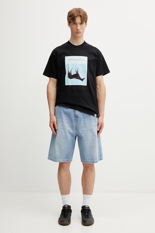 Carhartt WIP Brandon Short szorty bawełniane męskie I036543.01ZO niebieski