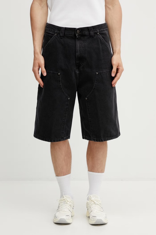 Carhartt WIP OG Double Knee Short szorty bawełniane męskie czarny I036590.8906