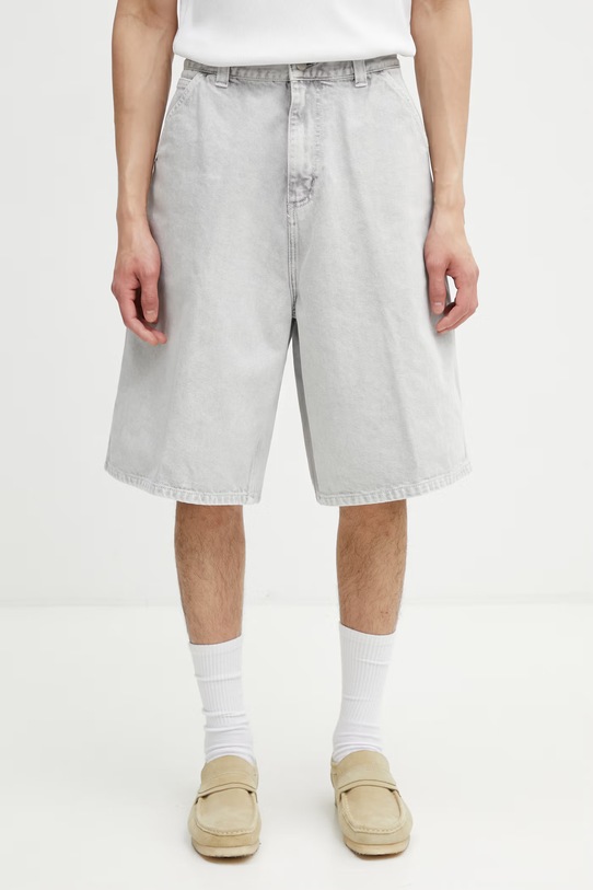 Carhartt WIP OG Single Knee Short σορτς ντένιμ ανδρικά γκρί I036497.895F
