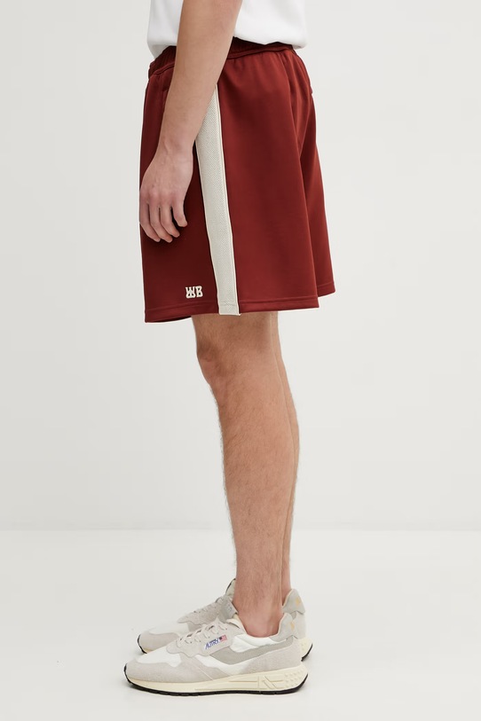 Wales Bonner Motion szorty dresowe męskie US26JE15.JE10.301 pomarańczowy SS26