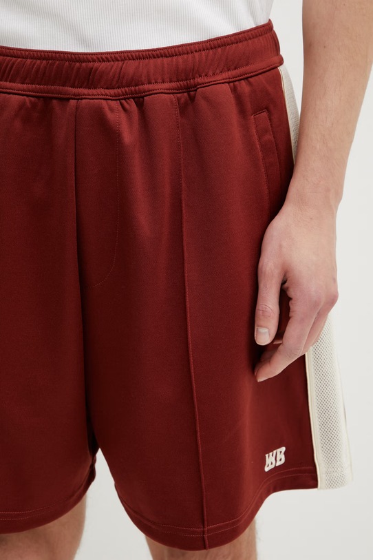 Wales Bonner Motion szorty dresowe męskie pomarańczowy US26JE15.JE10.301