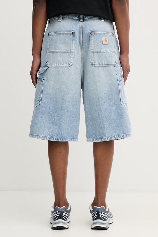 Odzież Carhartt WIP OG Double Knee Short szorty jeansowe męskie I036590.01WU niebieski