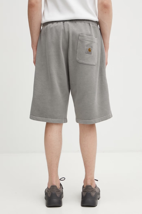 Clothing Carhartt WIP Nelson Sweat Short cotton Men's I030130.2LRGD gray