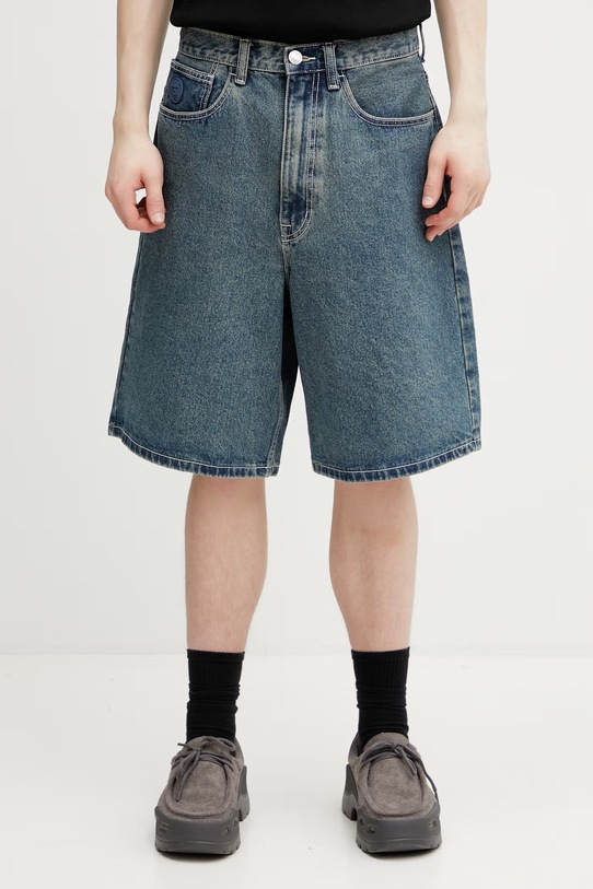 AAPE szorty jeansowe męskie niebieski AAPSPMC677XXQ
