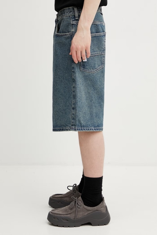 AAPE szorty jeansowe męskie AAPSPMC677XXQ niebieski SS26