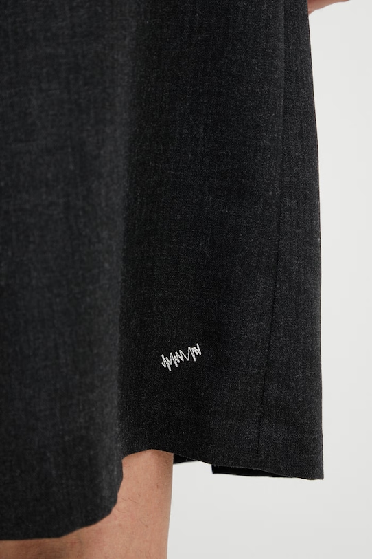 Odzież Ader Error szorty wełniane męskie BO42FYBT0203GR szary