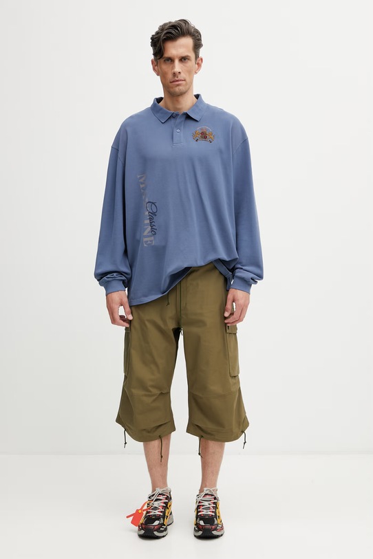 Needles szorty cargo bawełniane męskie SX159 zielony