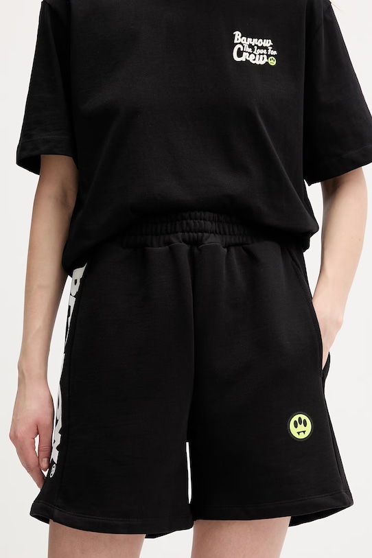 Odzież Barrow szorty bawełniane S6BWUABE004 czarny