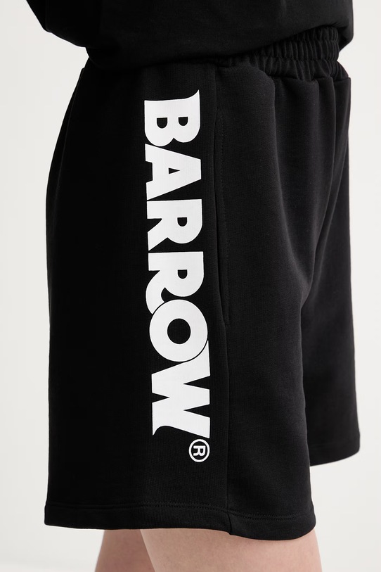 Barrow szorty bawełniane czarny S6BWUABE004