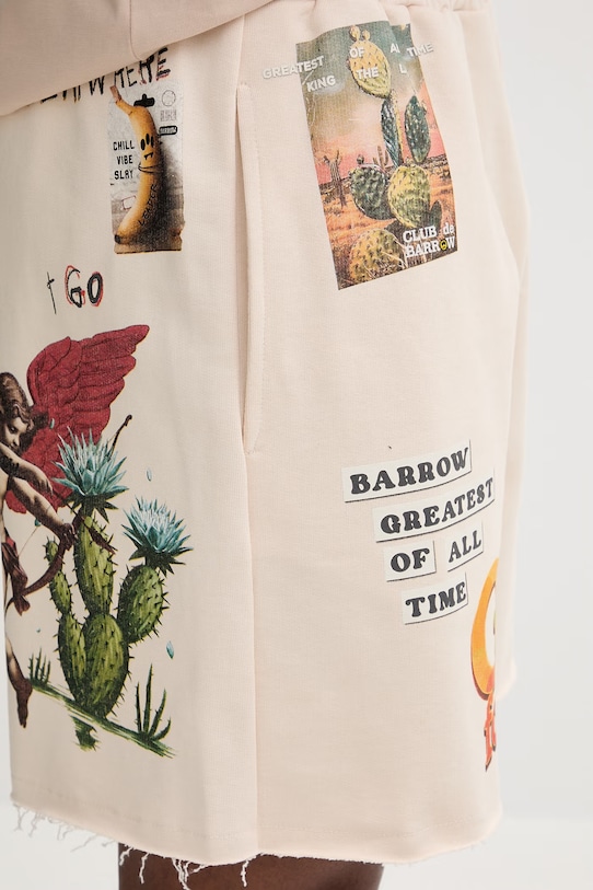 Barrow szorty bawełniane beżowy S6BWUABE034