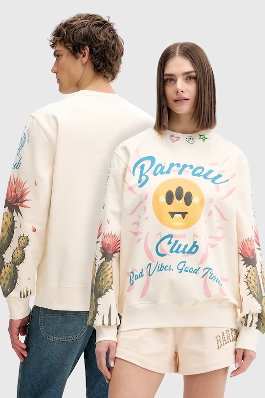 Barrow bluza bawełniana beżowy S6BWUASW067