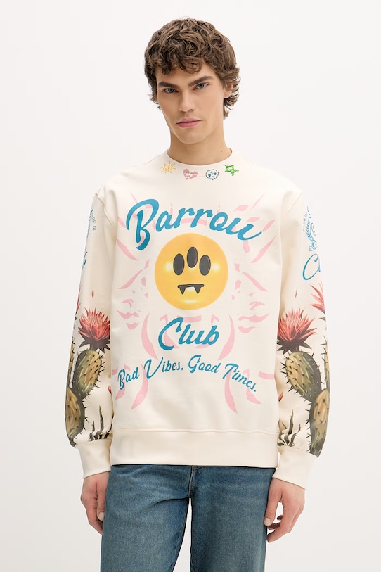 Barrow bluza bawełniana beżowy S6BWUASW067