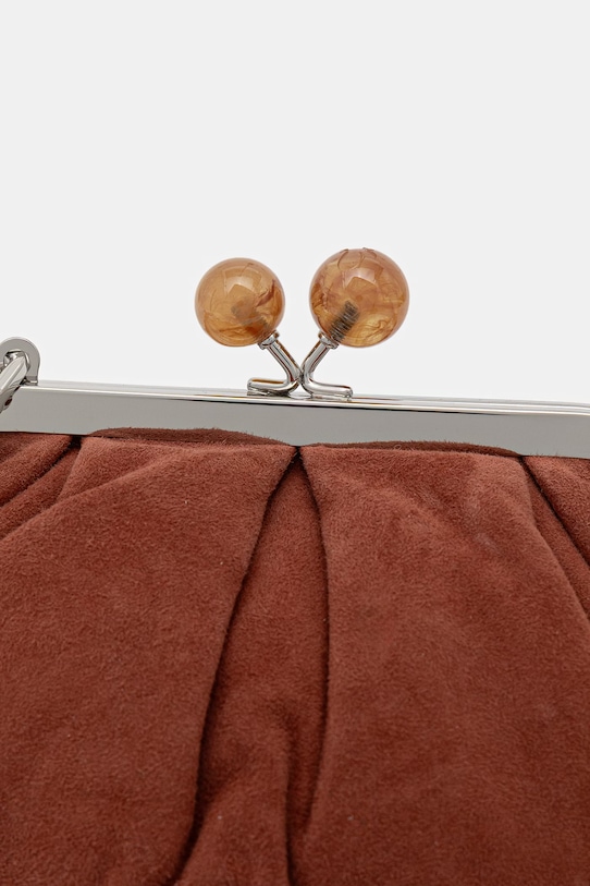 Weekend Max Mara torebka zamszowa AVALOIS brązowy 2615511014600