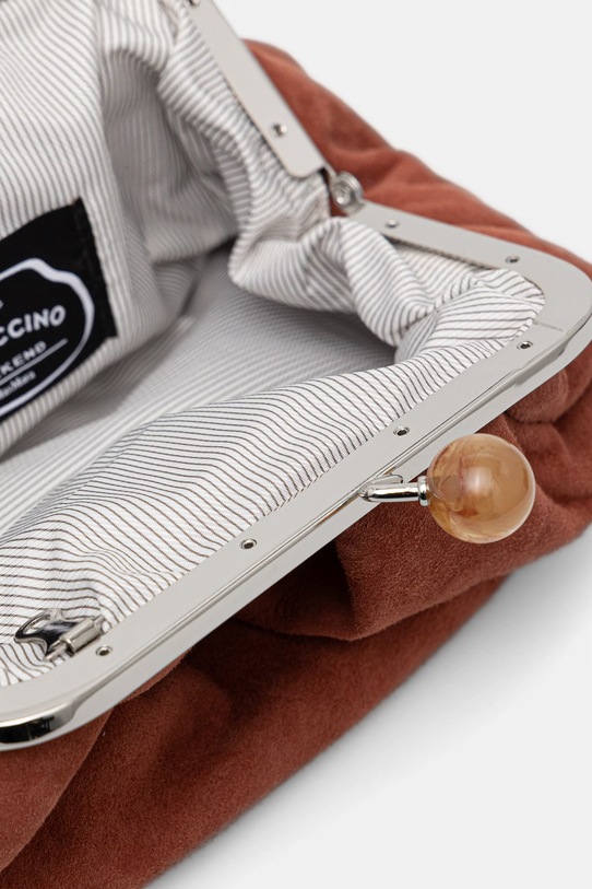 Weekend Max Mara torebka zamszowa AVALOIS 2615511014600 brązowy