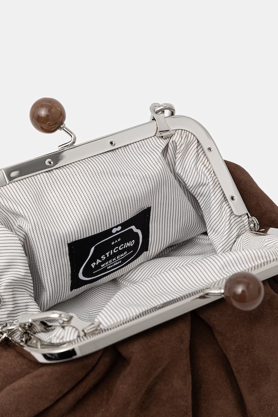 Weekend Max Mara torebka zamszowa AVALOIS 2615511014600 brązowy