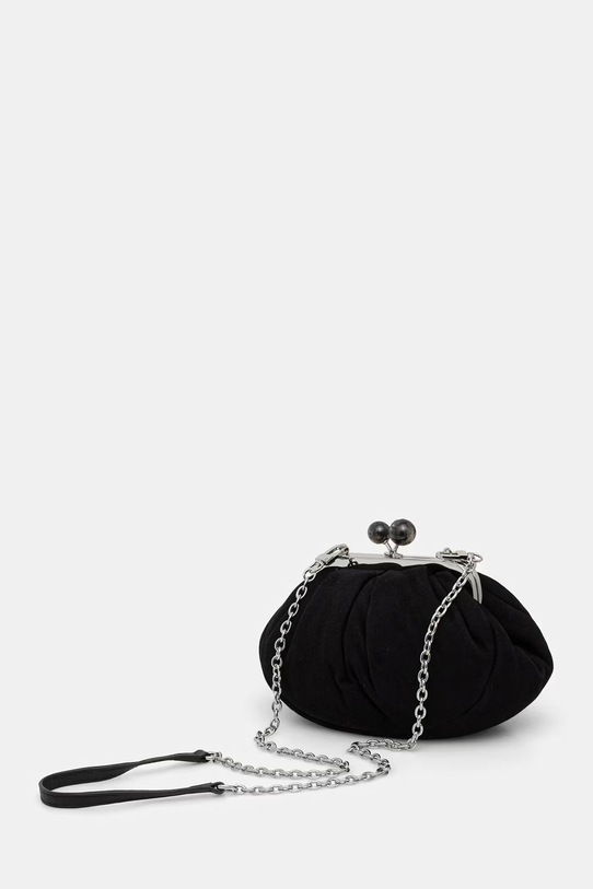 Akcesoria Weekend Max Mara torebka zamszowa AVALOIS 2615511014600 czarny