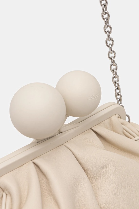 Weekend Max Mara torebka skórzana ALECITO beżowy 2615511144600