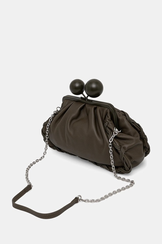 Akcesoria Weekend Max Mara torebka skórzana ALECITO 2615511144600 zielony