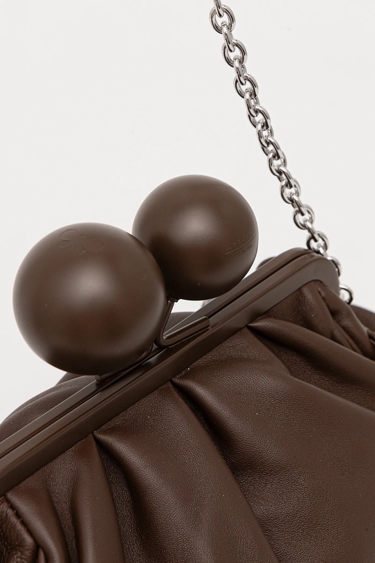 Weekend Max Mara torebka skórzana ALECITO brązowy 2615511144600