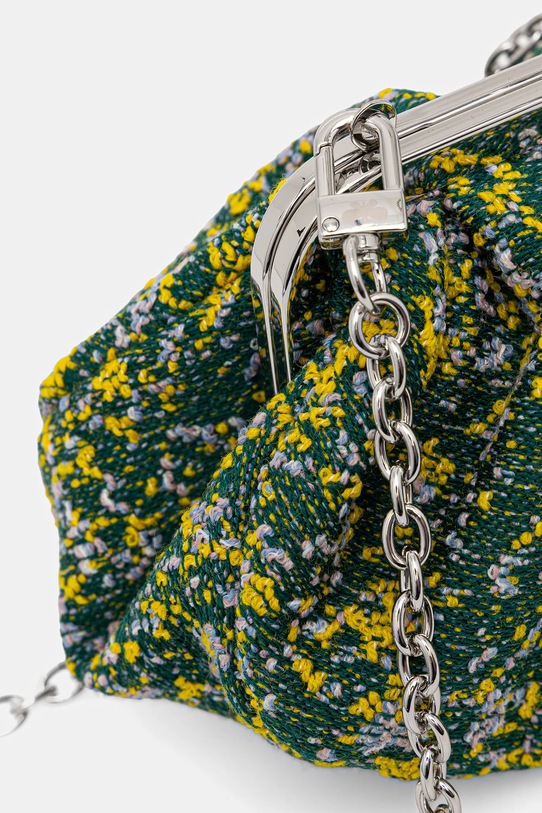 Weekend Max Mara torebka z dodatkiem wełny ACCENNI zielony 2615511154600