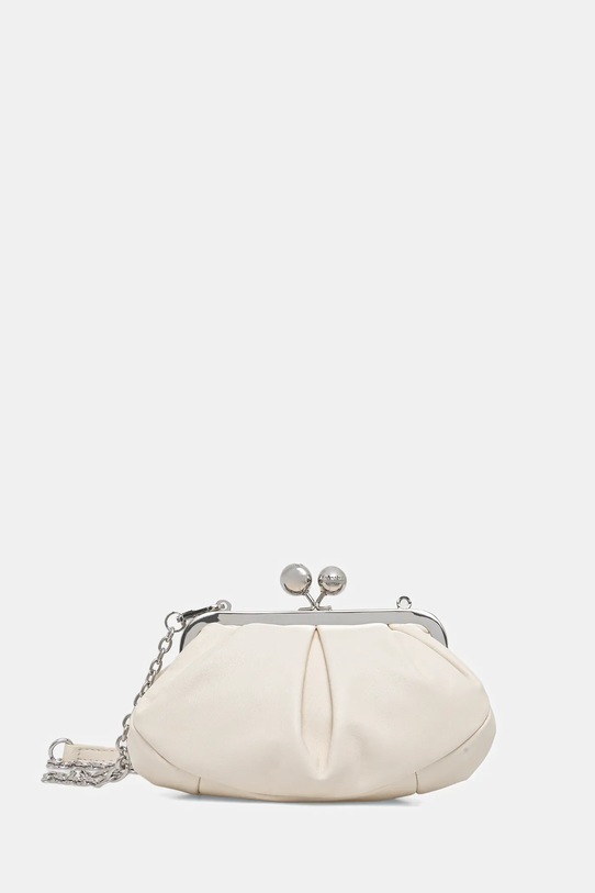 Weekend Max Mara torebka skórzana PRATI skóra licowa beżowy 2615511164600