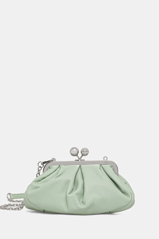 Weekend Max Mara torebka skórzana PRATI skóra licowa zielony 2615511164600