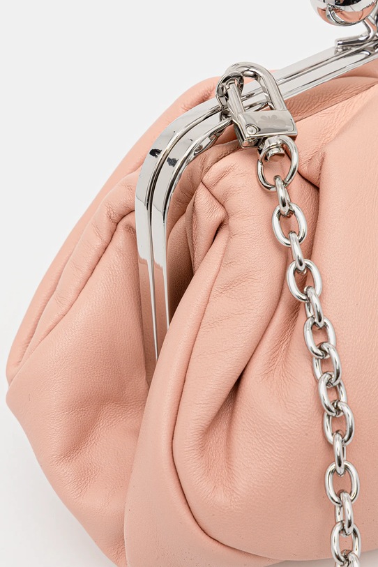 Weekend Max Mara torebka skórzana PRATI różowy 2615511164600